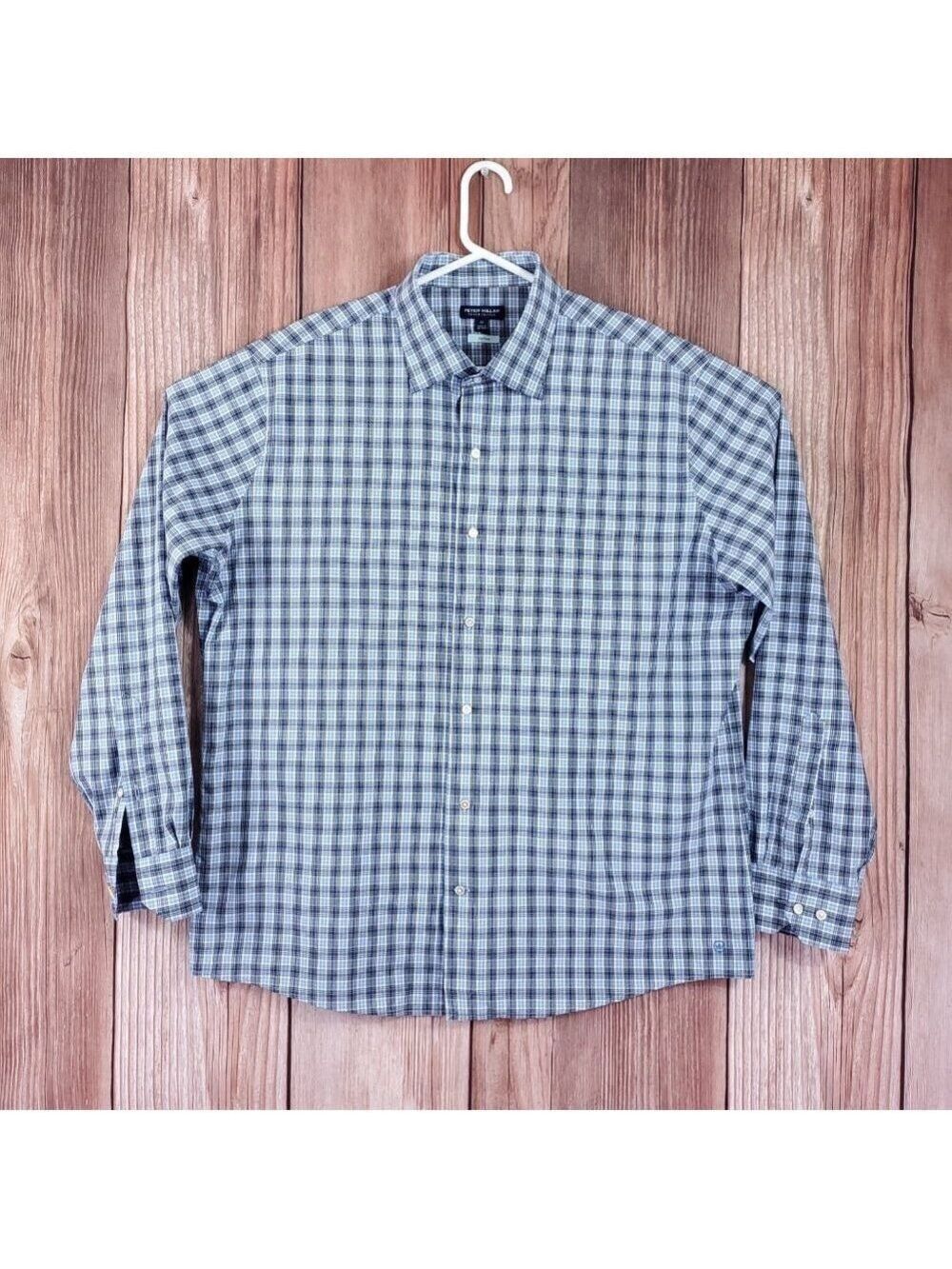 Peter Millar Crown Crafted Mens XL McAlister Performance Poplin Sport Shirt